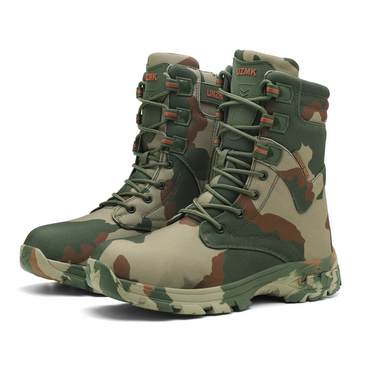 High-Top Tactical Desert Boots Men's Camouflage Hunting Boots Outdoor Non-Slip Wear-Resistant Mountaineering Hiking Shoes
