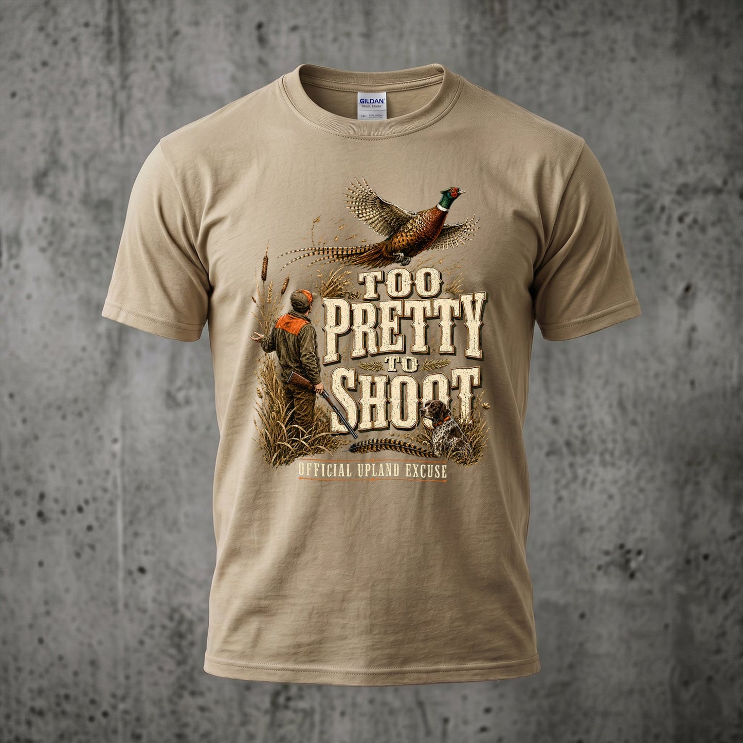 Upland Pheasant Hunting - Outdoor Cotton T-Shirt PHCT1056