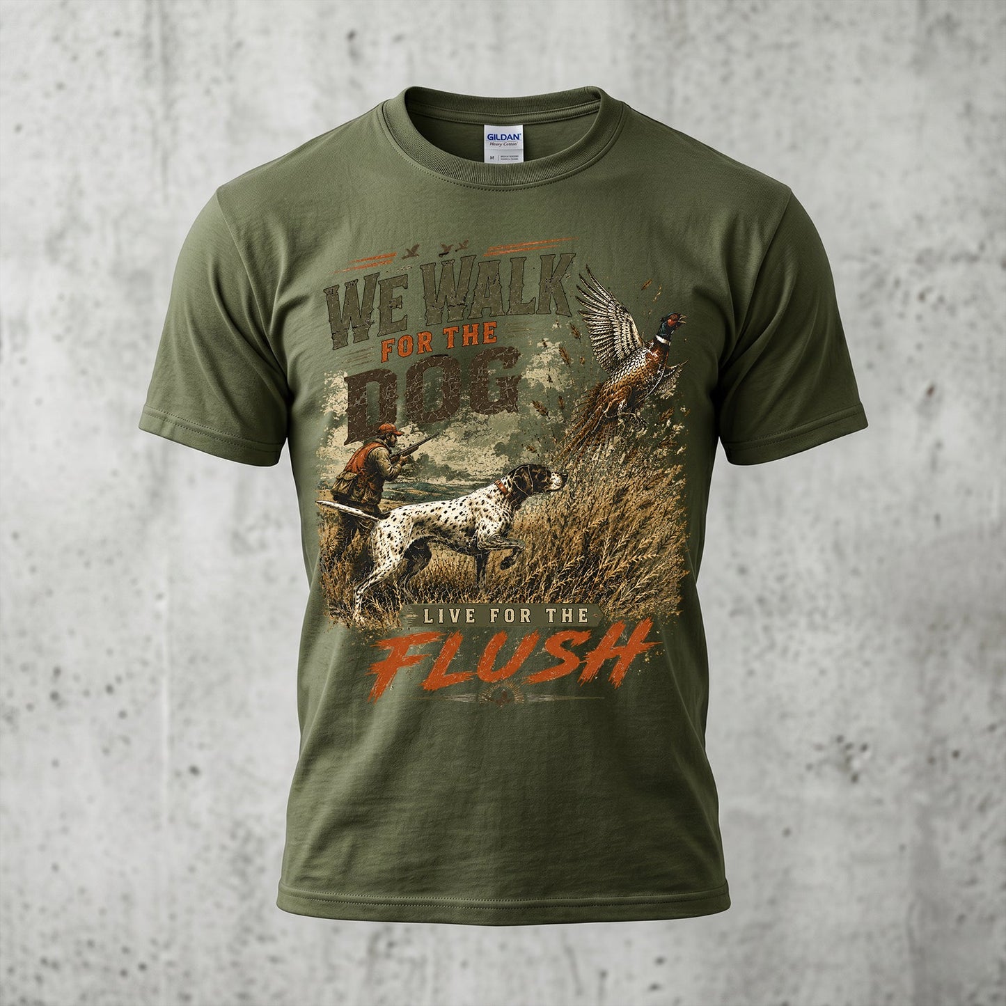 Upland Pheasant Hunting - Outdoor Cotton T-Shirt PHCT1009