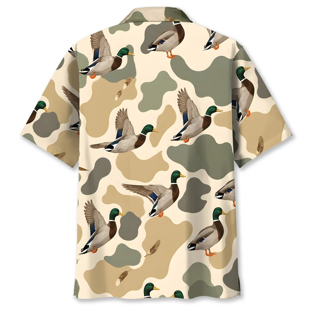 Hunting Mourning Duck Camouflage Men Polo Shirt DVC2408