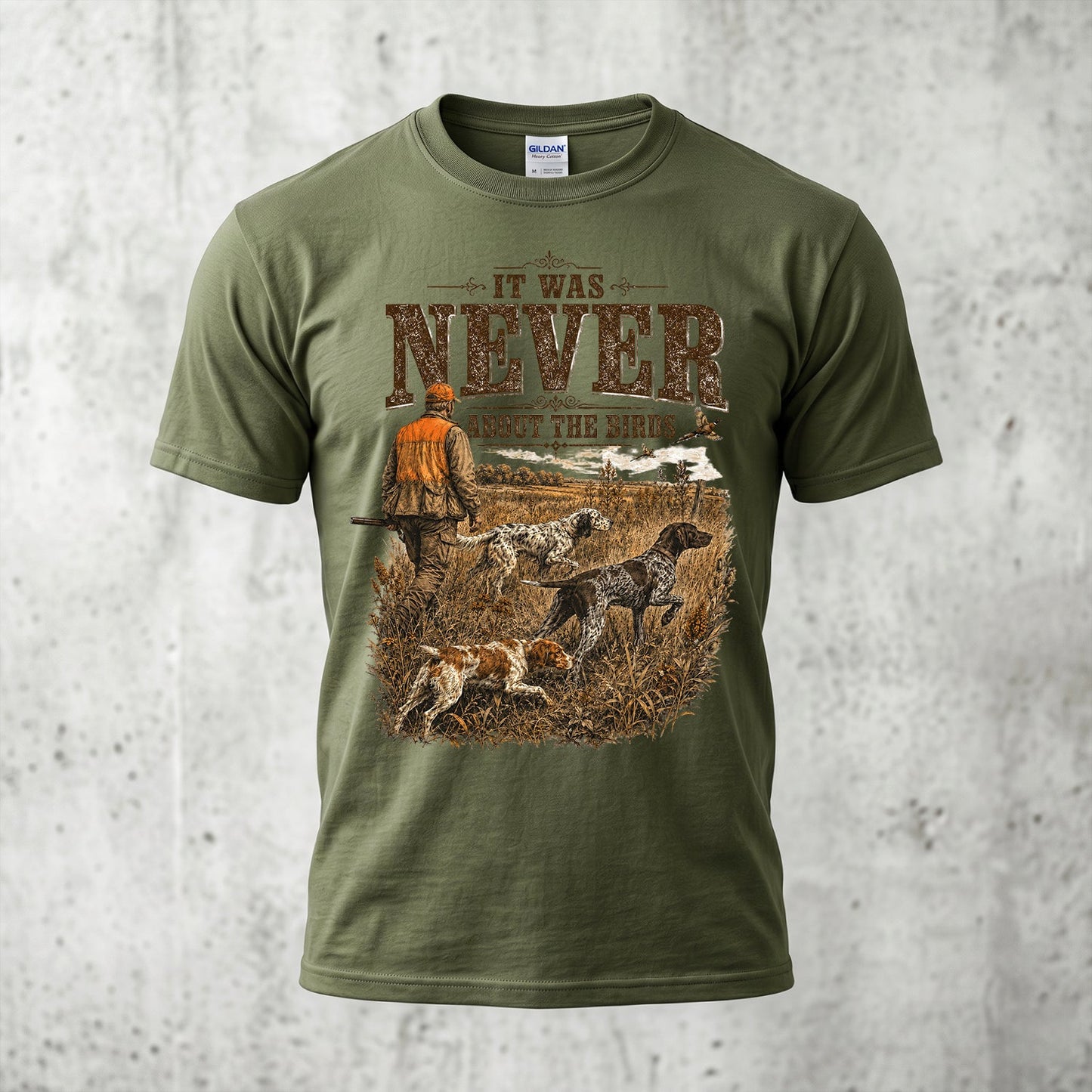 Upland Pheasant Hunting - Outdoor Cotton T-Shirt PHCT1022