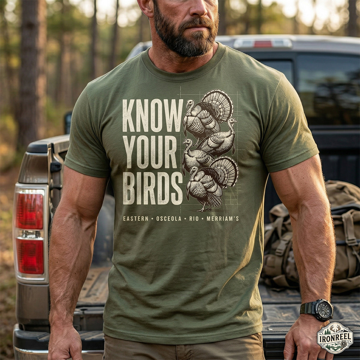 Turkey Hunting - Outdoor Cotton T-Shirt THCT1001