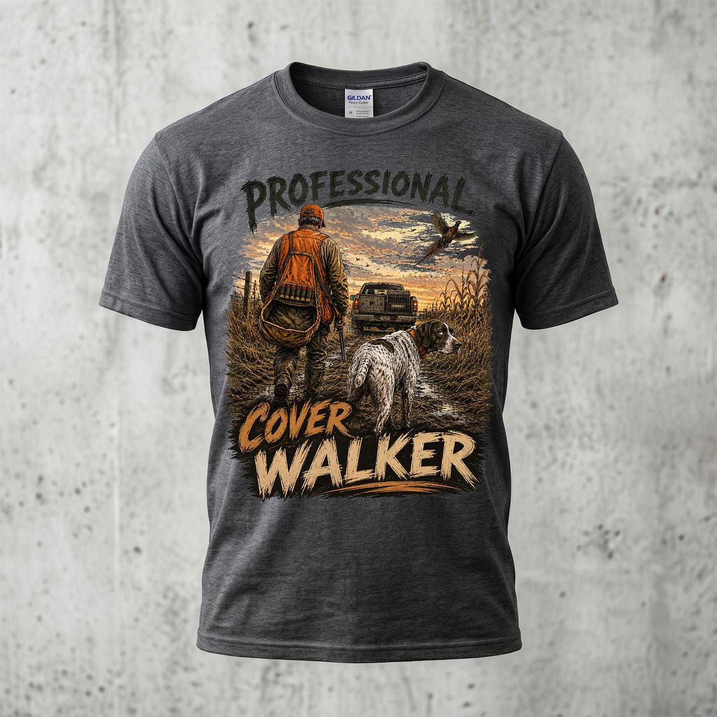 Upland Pheasant Hunting - Outdoor Cotton T-Shirt PHCT1031