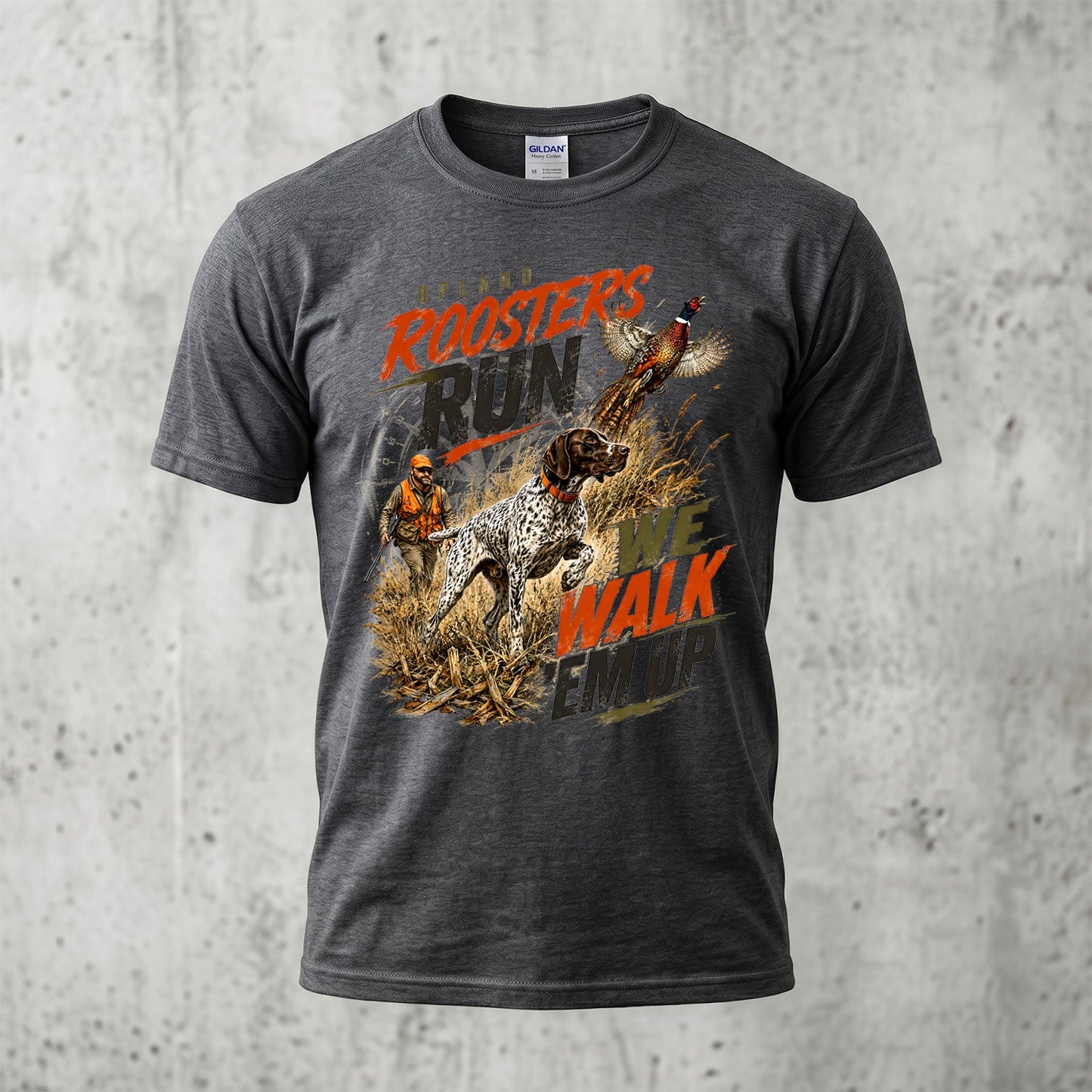Upland Pheasant Hunting - Outdoor Cotton T-Shirt PHCT1054