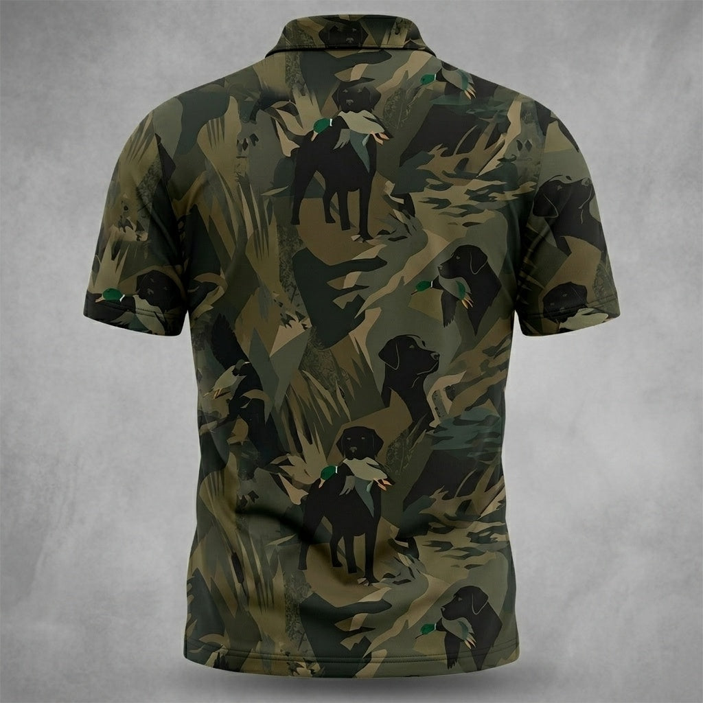 Mallard Duck Retriever Camouflage Polo Shirt
