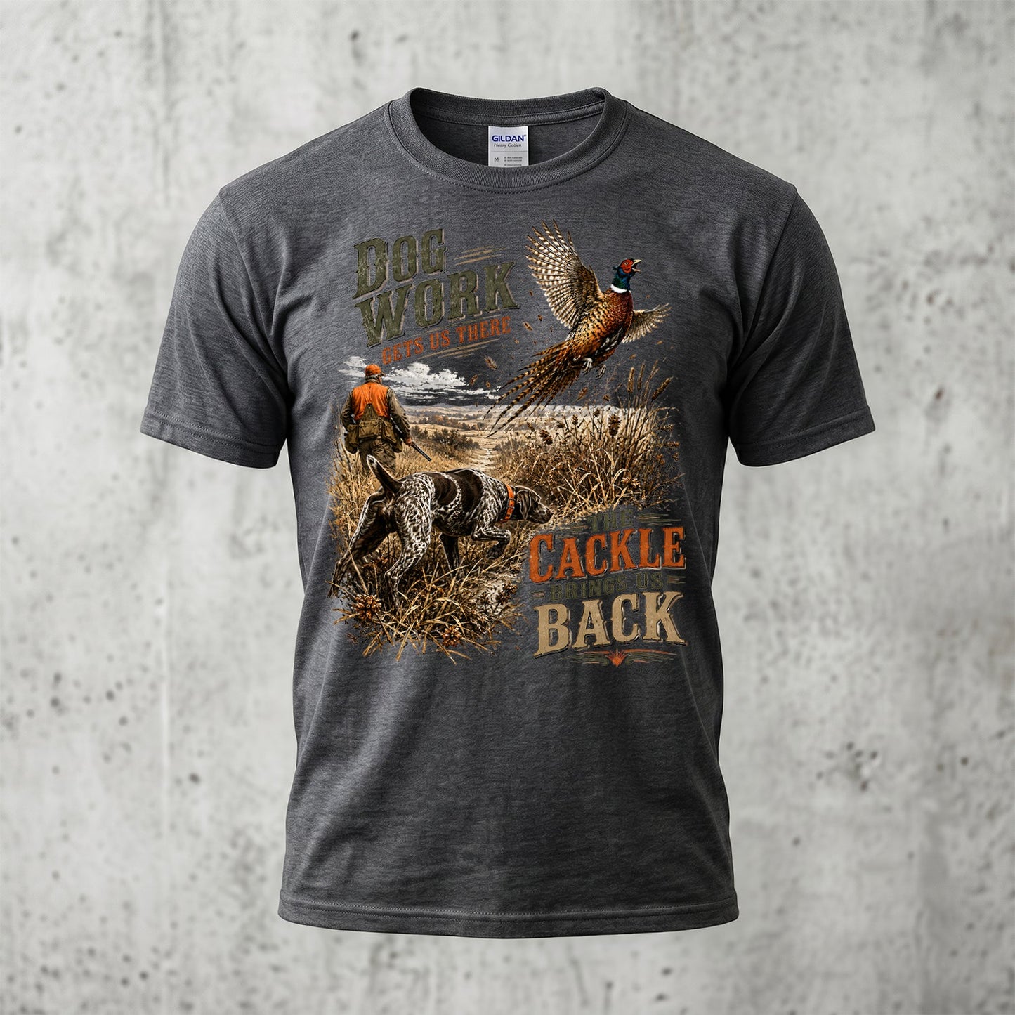 Upland Pheasant Hunting - Outdoor Cotton T-Shirt PHCT1035