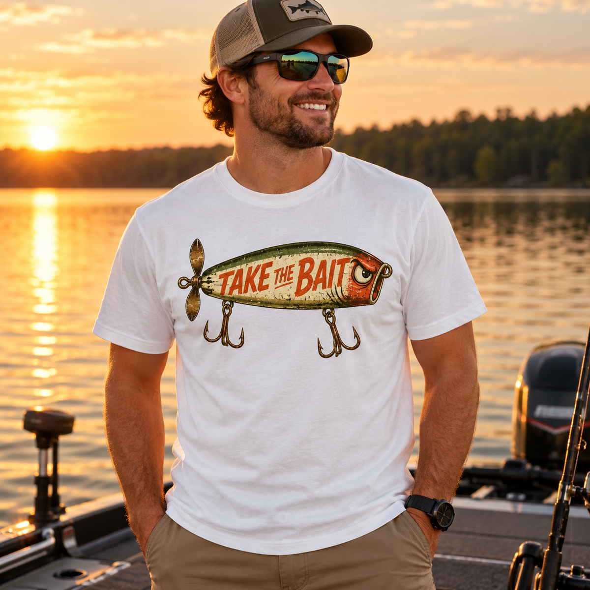 Fishing On Outdoor Cotton T-Shirt NL10099