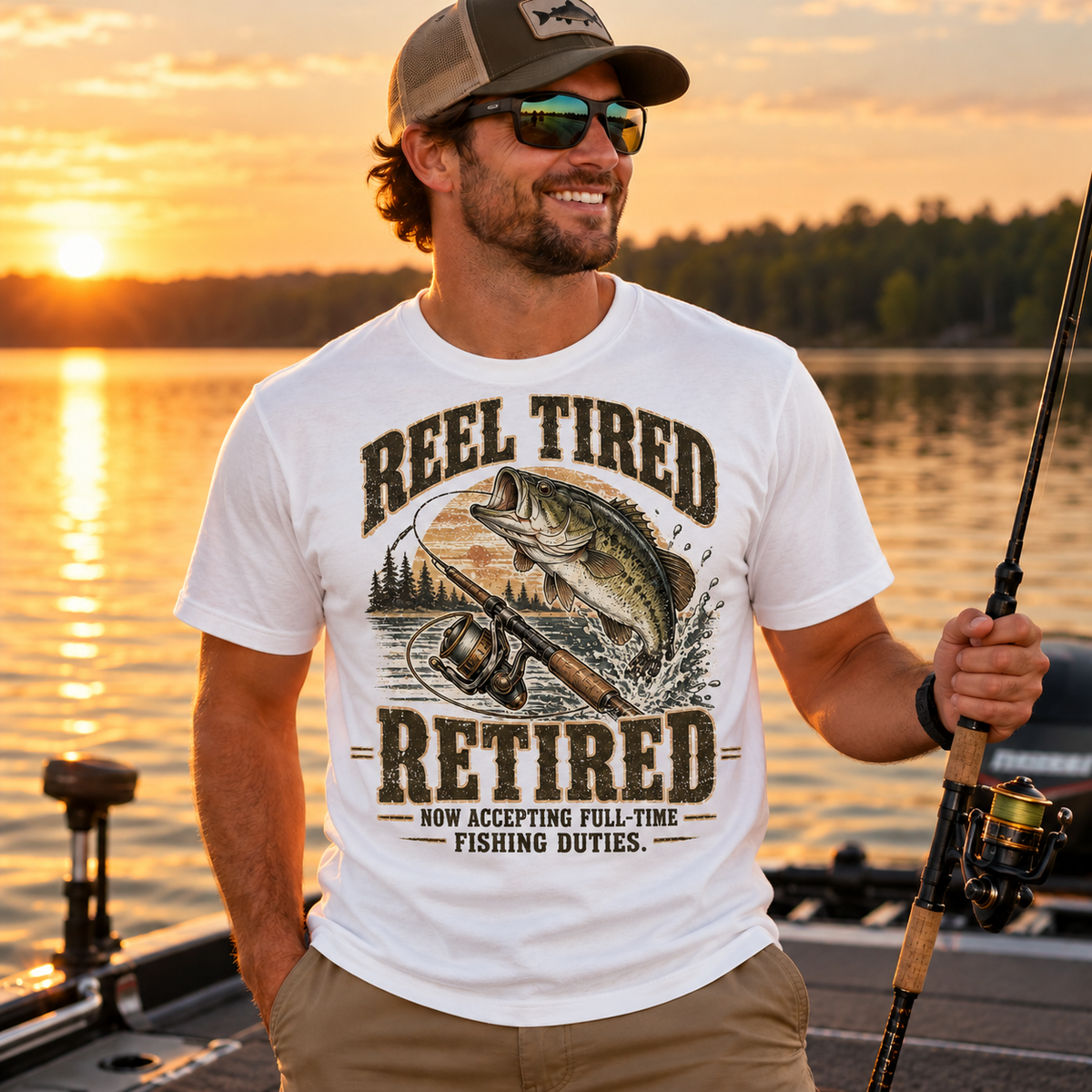 Fishing On Outdoor Cotton T-Shirt NL10108