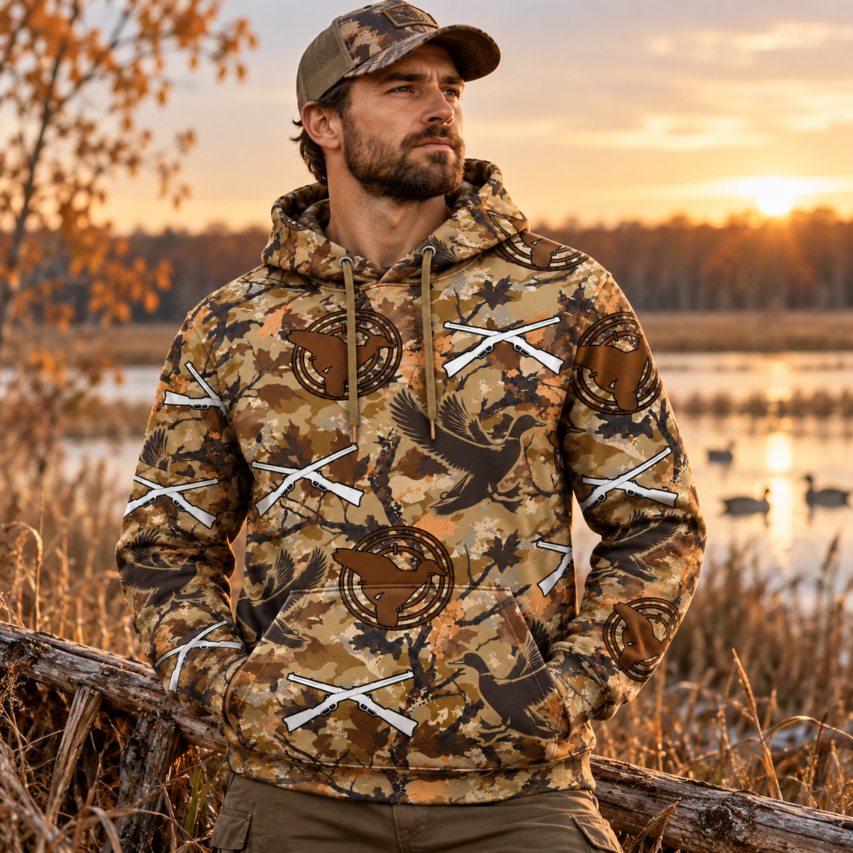 Duck Hunting Camouflage Hoodie