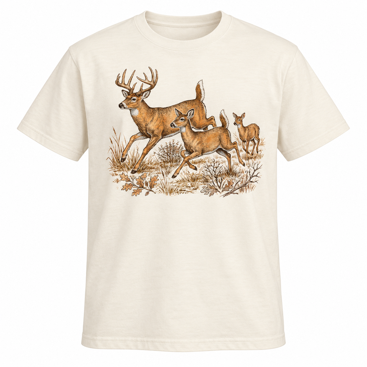 Vintage Buck Doe Fawn Hoodie