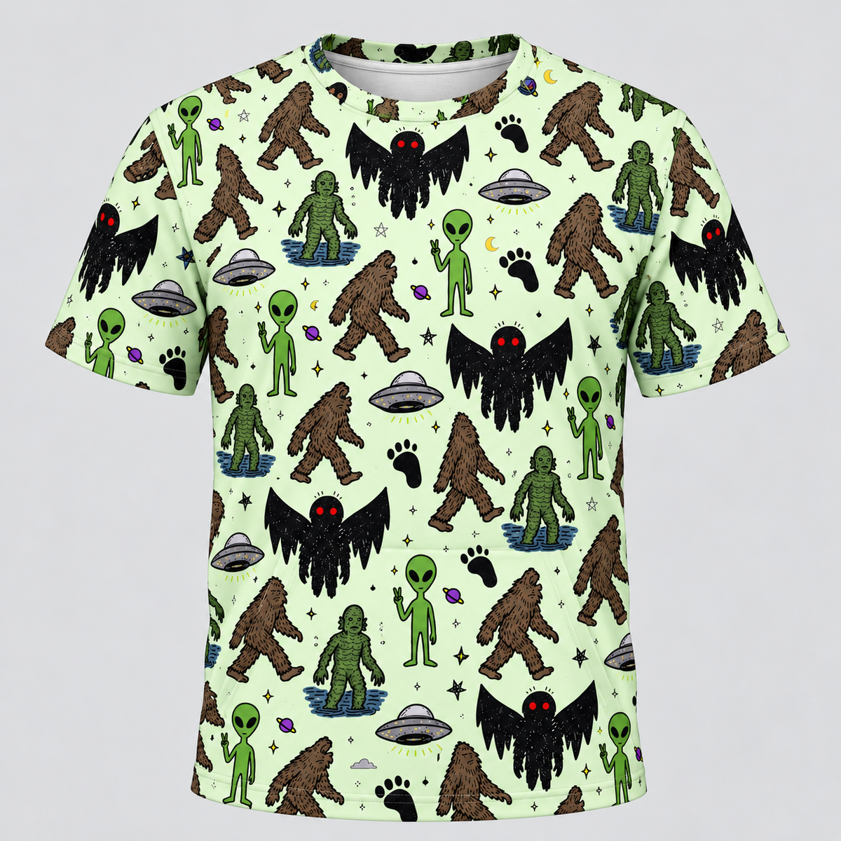 Bigfoot Mothman Alien Hoodie VC2110