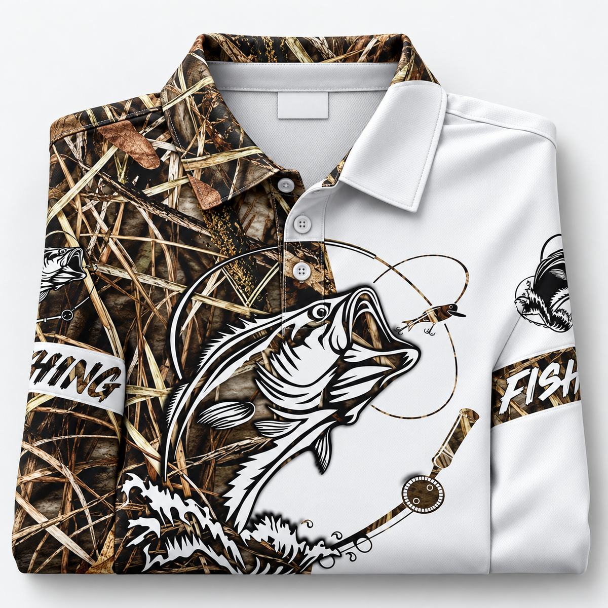 Bass fishing tournament Team Name Polo Shirt VC271002
