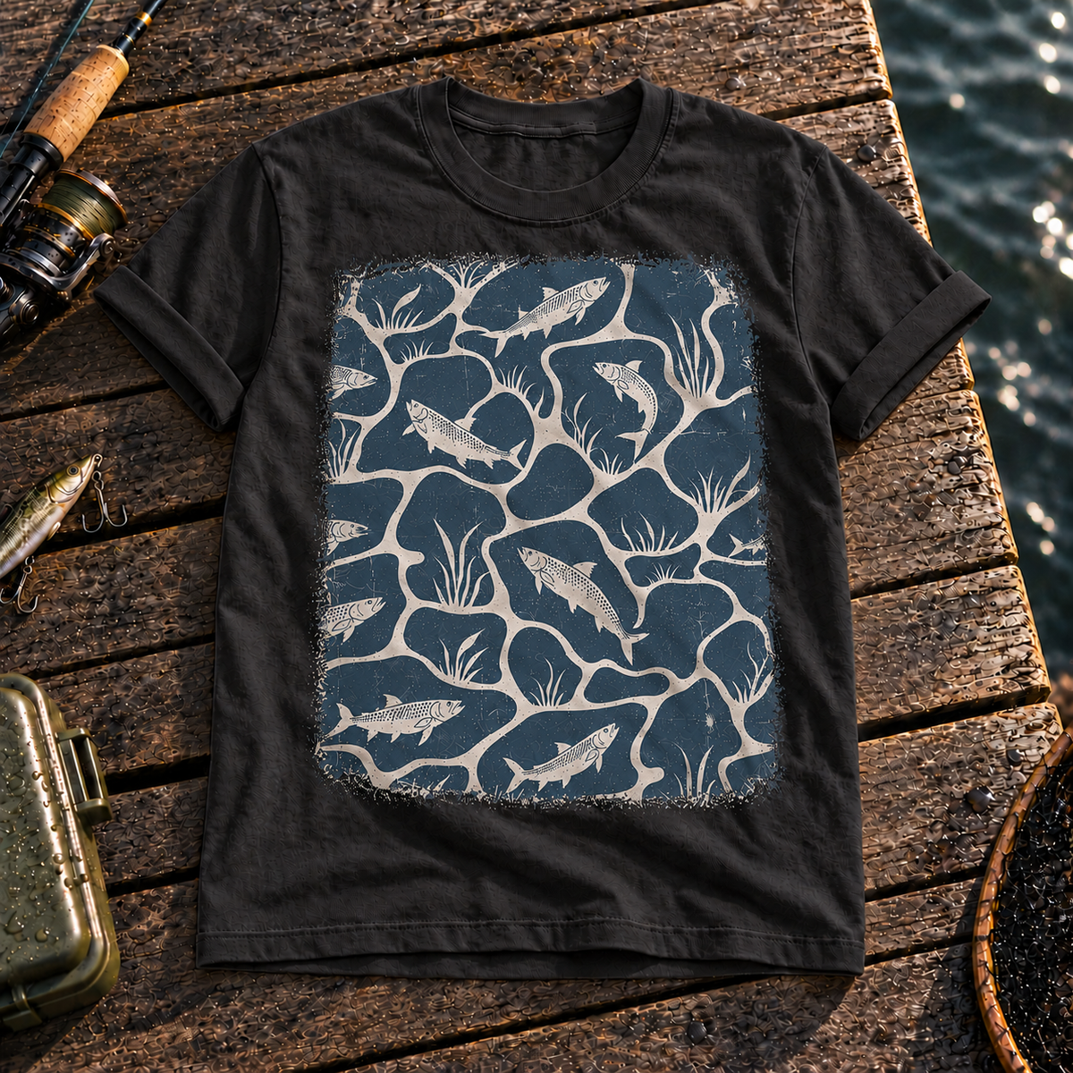 Fishing On Outdoor Cotton T-Shirt NL10127