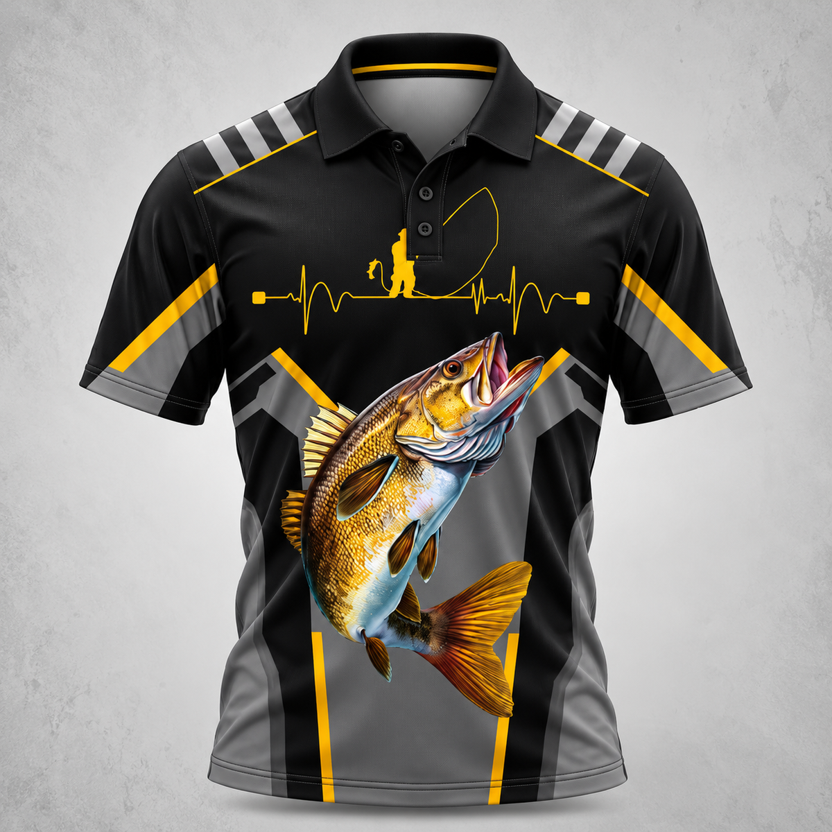 Custom Name Fishing Team Polo Shirt VCE1027