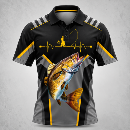 Custom Name Fishing Team Polo Shirt VCE1027