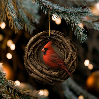 Woodland Fawn Ceramic Ornament, Deer Christmas Ornament