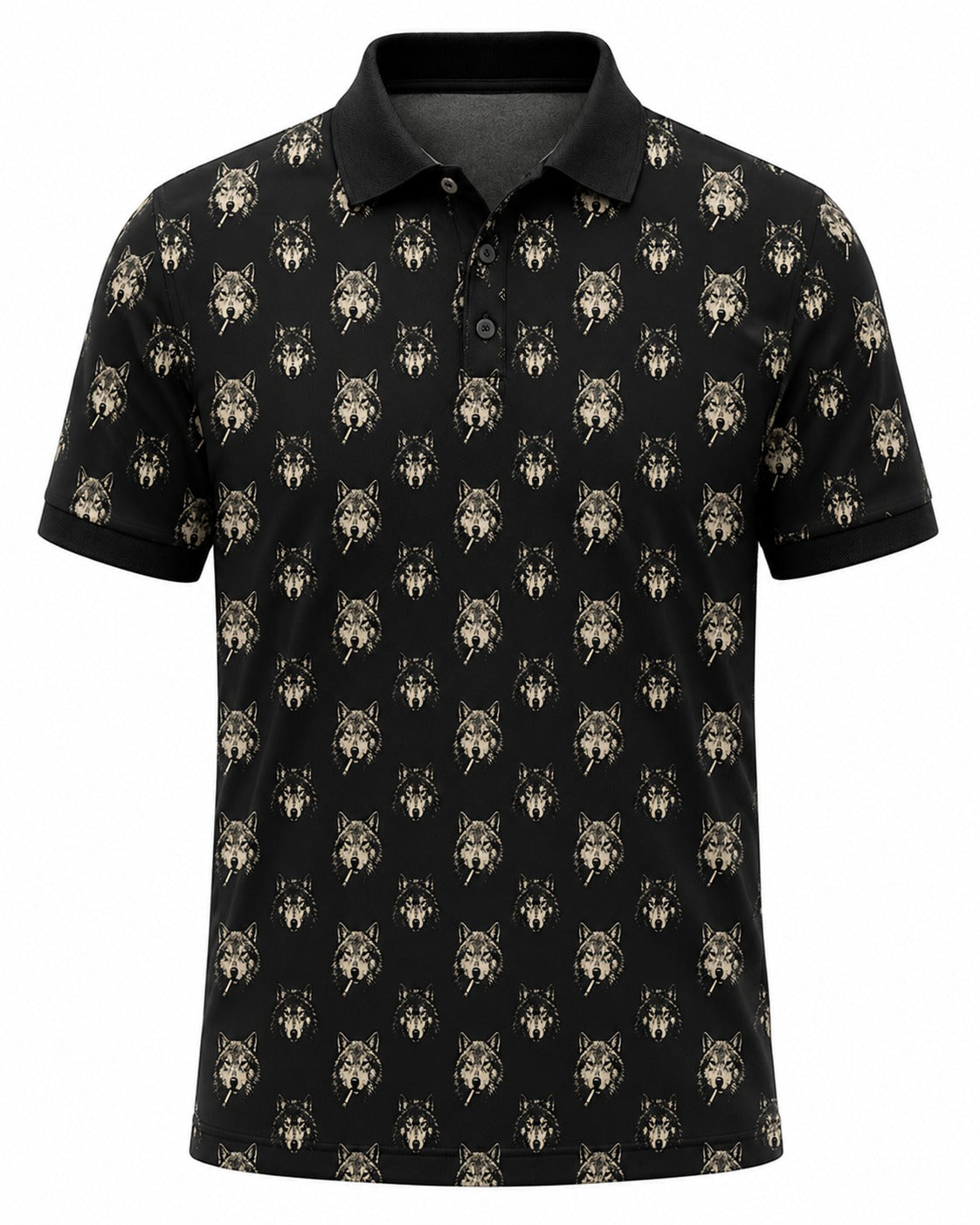 Coyote Head Smoking Cigarette Polo Shirt VCP1009