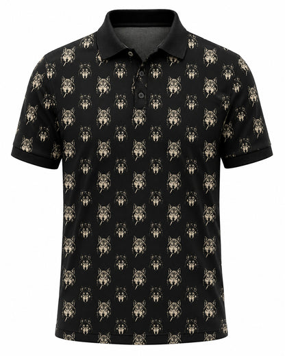 Coyote Head Smoking Cigarette Polo Shirt VCP1009