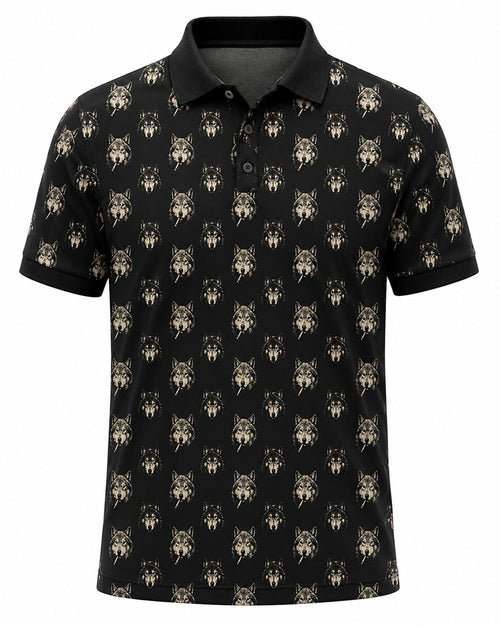 Coyote Head Smoking Cigarette Polo Shirt VCP1009