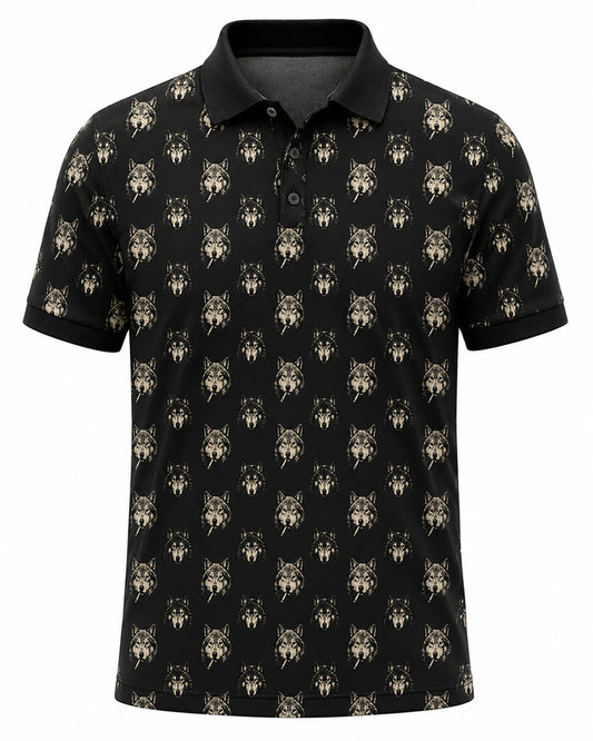 Coyote Head Smoking Cigarette Polo Shirt VCP1009