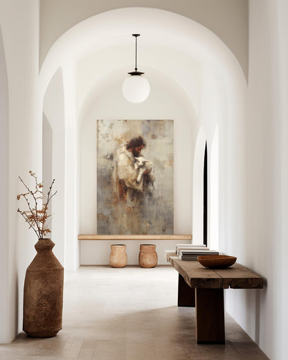 Jesus Holding Lamb Canvas Art: Modern Christian Wall Decor