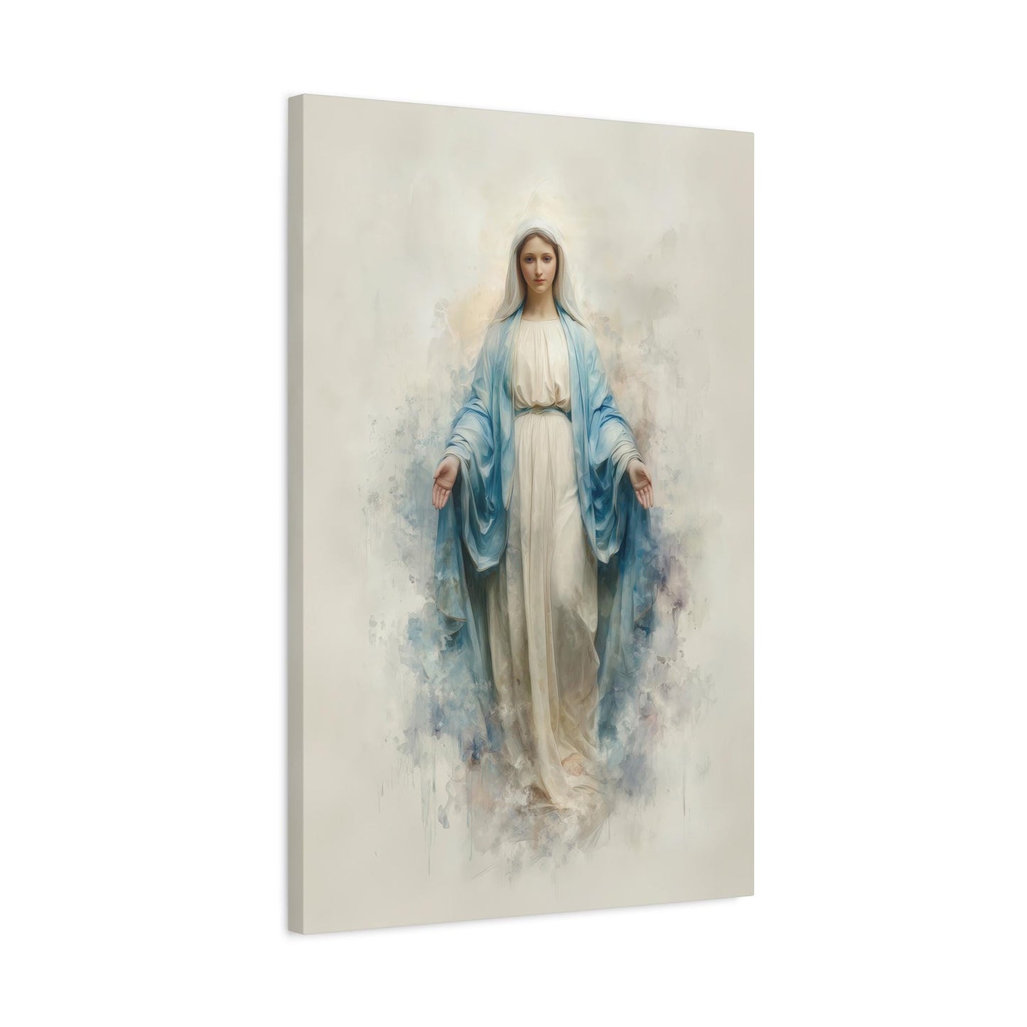 Jesus & Virgin Mary Canvas Set – Religious Wall Art Prints