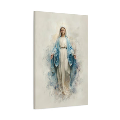 Jesus & Virgin Mary Canvas Set – Religious Wall Art Prints