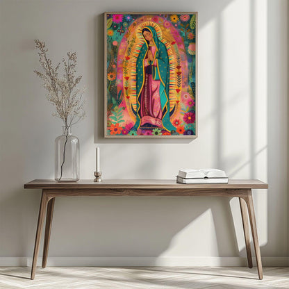 Our lady of Guadalupe Wall Art Mexican Catholic Home Decor