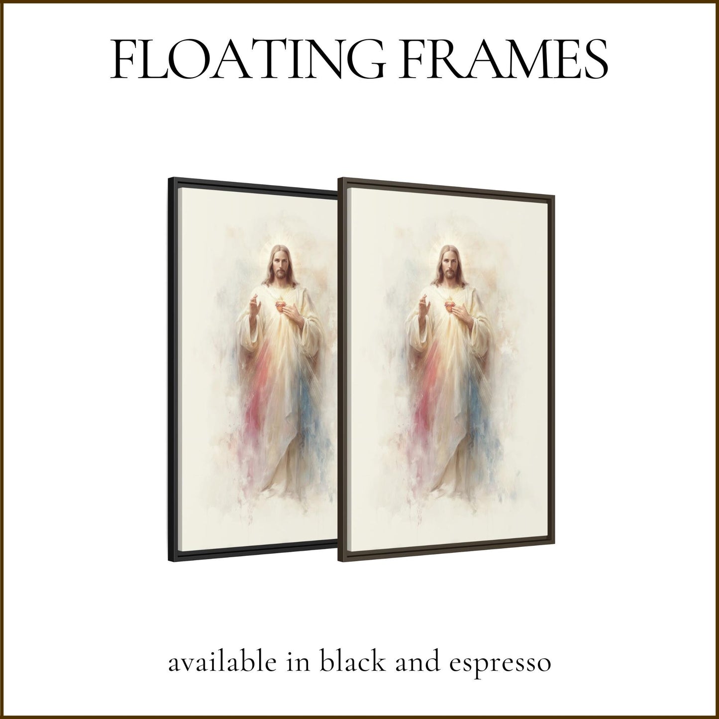 Divine Mercy Sacred Heart of Jesus Modern Christian Canvas Painting Catholic Art