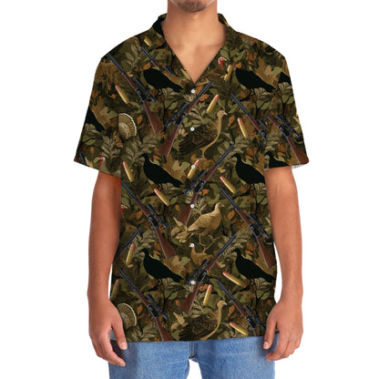 Camouflage Wild Turkey Hunting Hawaiian Shirt