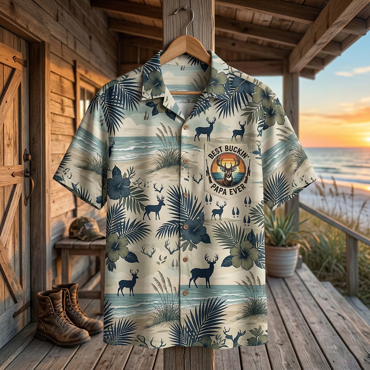 Deer Hunting - Hawaiian Shirt D1001