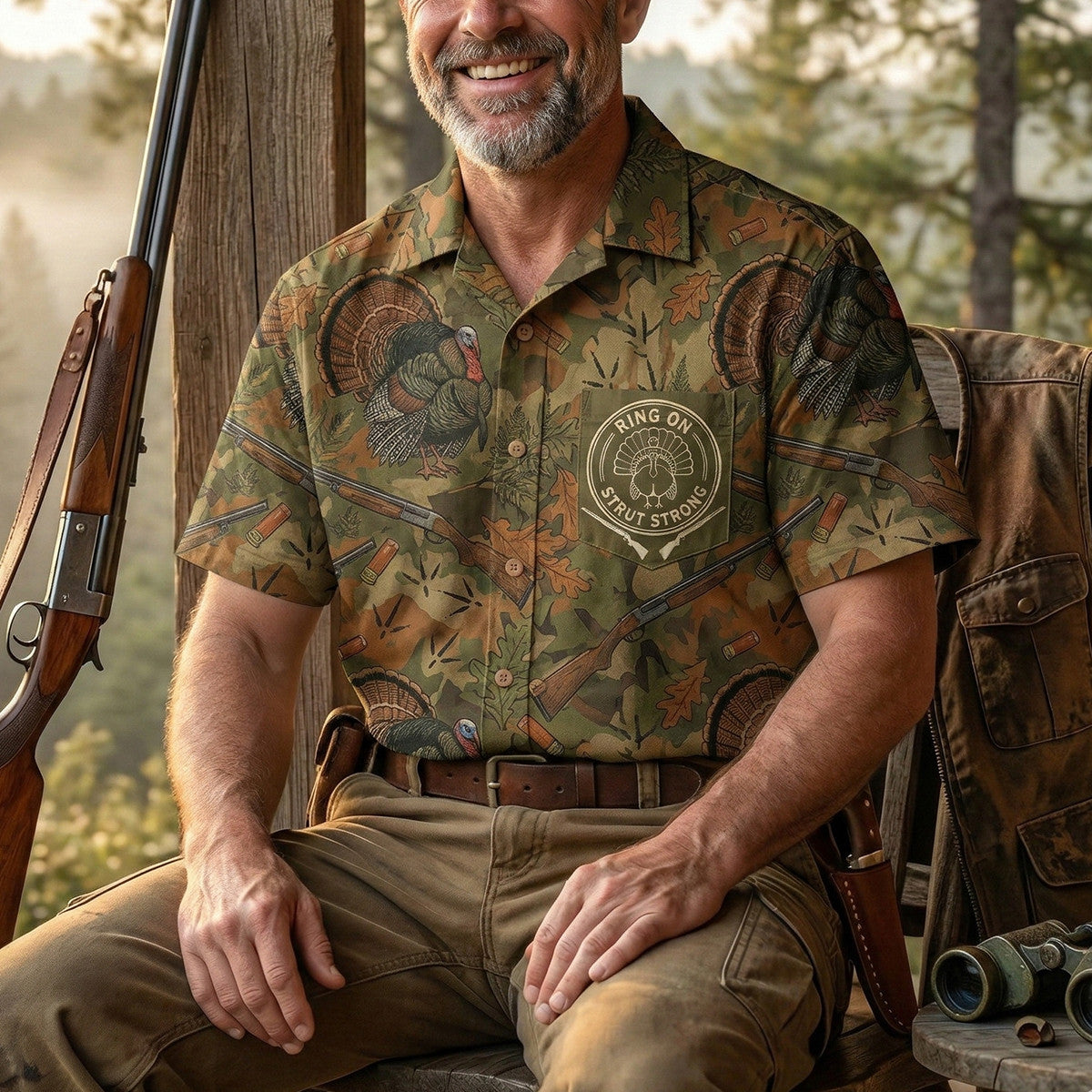 Turkey Hunting - Hawaiian Shirt T1007