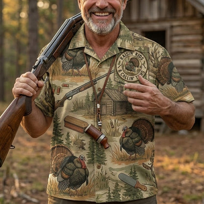 Turkey Hunting - Hawaiian Shirt T1009