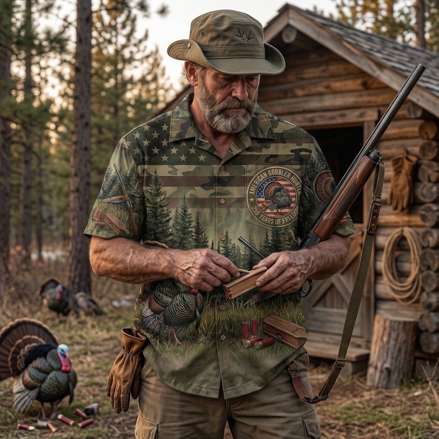 Turkey Hunting - Hawaiian Shirt T1012