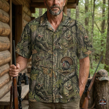 Turkey Hunting - Hawaiian Shirt T1023