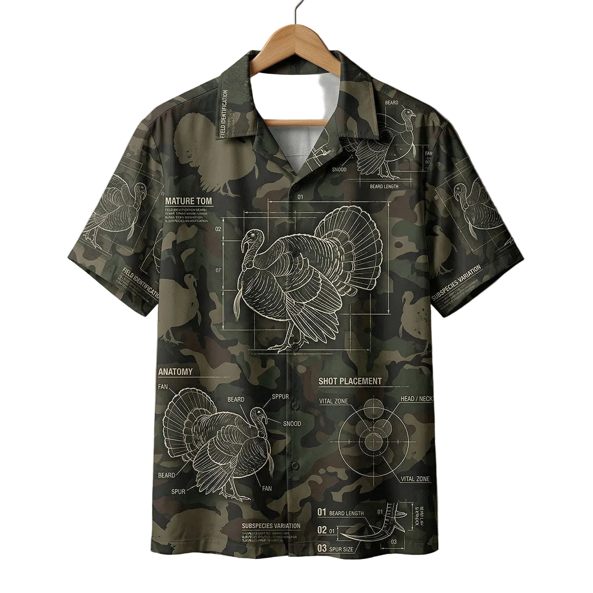 Turkey Range Map Pattern Hawaiian Shirt T1056