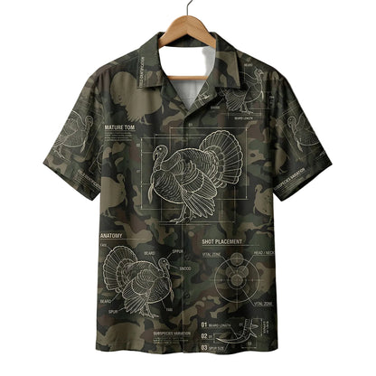 Turkey Range Map Pattern Hawaiian Shirt T1056