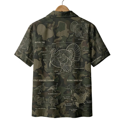 Turkey Range Map Pattern Hawaiian Shirt T1056