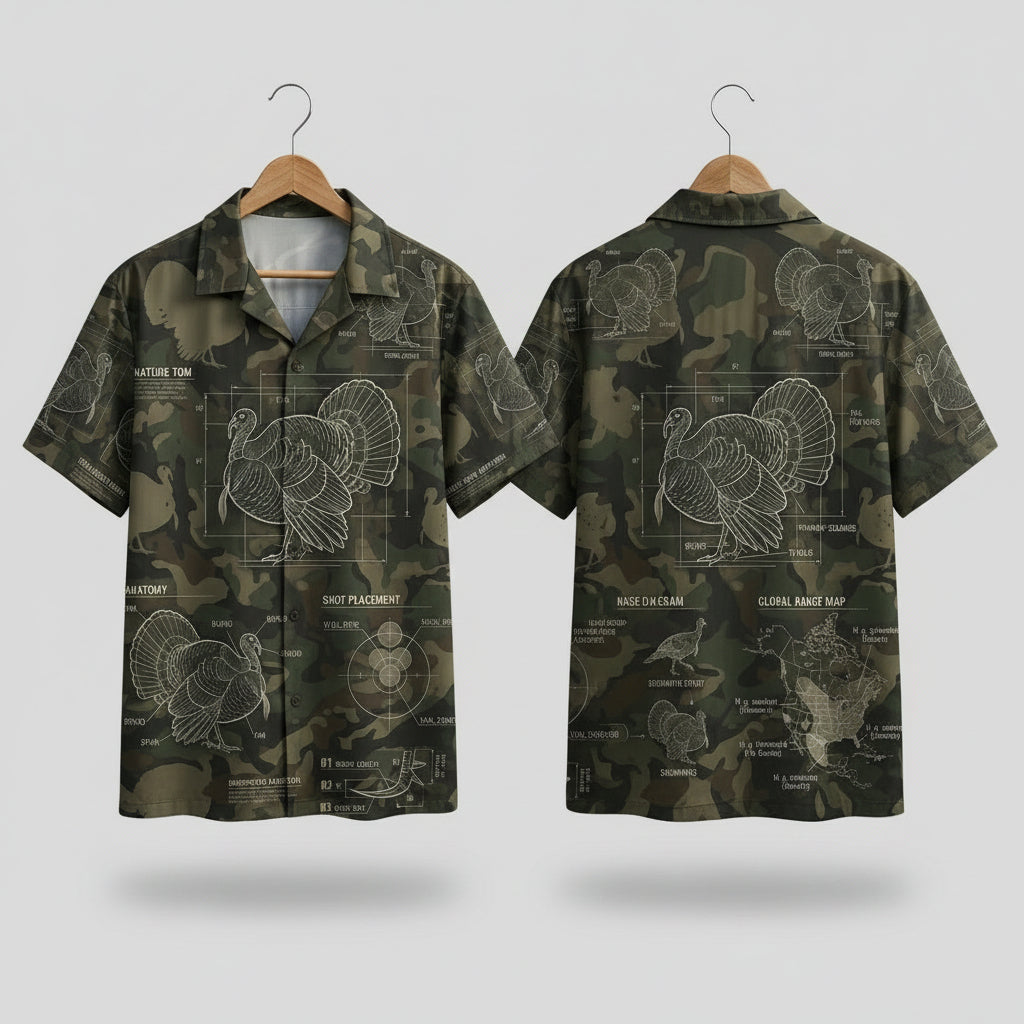 Turkey Range Map Pattern Hawaiian Shirt T1056