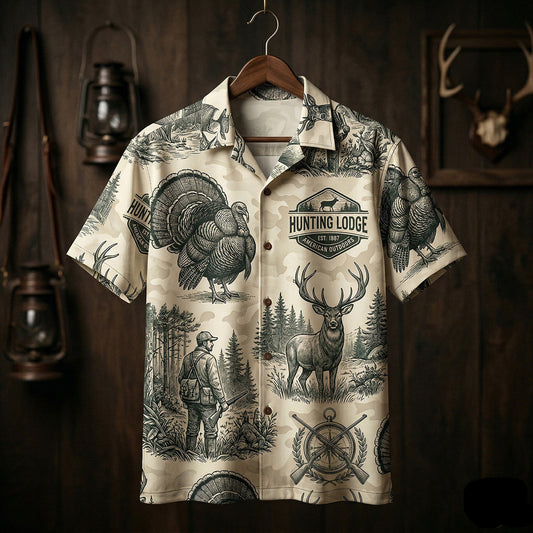 Turkey Hunting Hawaiian Shirt Gift For Dad T1059