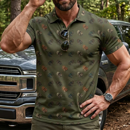 Turkey Hunting Polo Amry Shirt Golf Shirts For Men