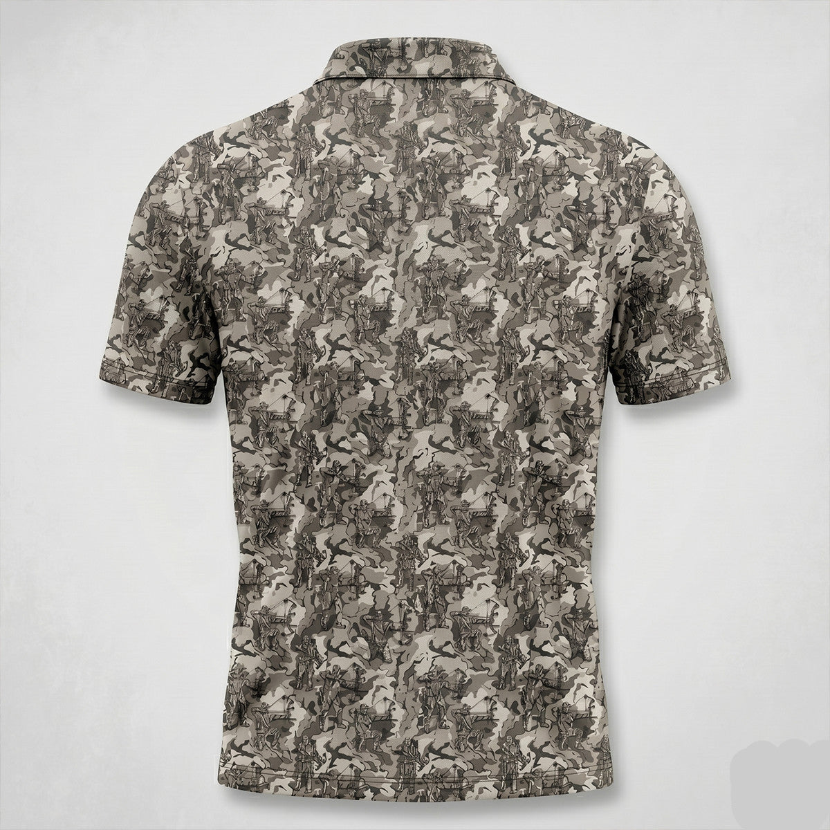 Bowhunting Hunter Deer Camo Pattern Polo Shirt, Fathers Day Golf Shirts For Men BHP1001