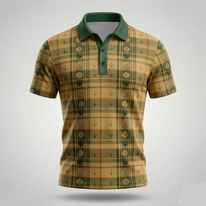 Turkey Hunter Tartan Plaid Pattern Hunting Polo Shirt TP1012