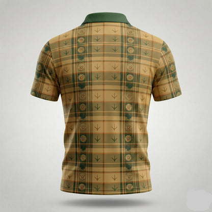 Turkey Hunter Tartan Plaid Pattern Hunting Polo Shirt TP1012