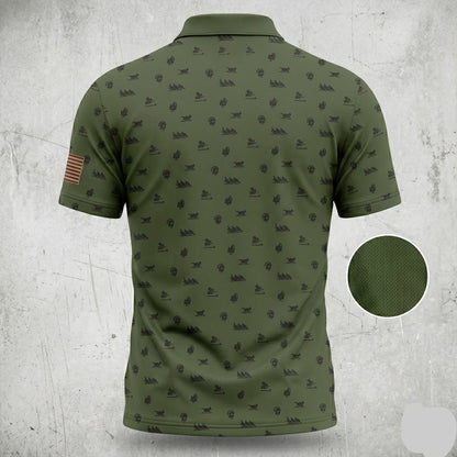 Turkey Hunting Olive Green Icon Polo Shirt TP1001