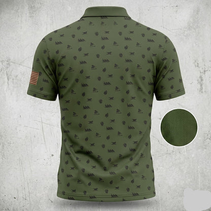 Turkey Hunting Olive Green Icon Polo Shirt TP1001