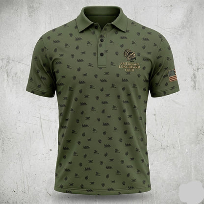 Turkey Hunting Olive Green Icon Polo Shirt TP1001