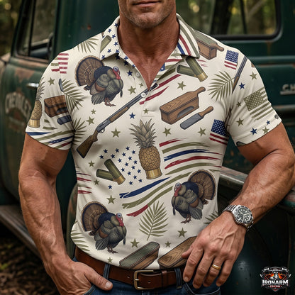 American Turkey Hunter Print Polo Shirt For men TP1013