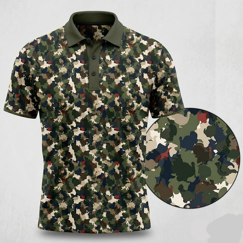 Turkey Hunting Camo Pattern Polo Shirt TP1016