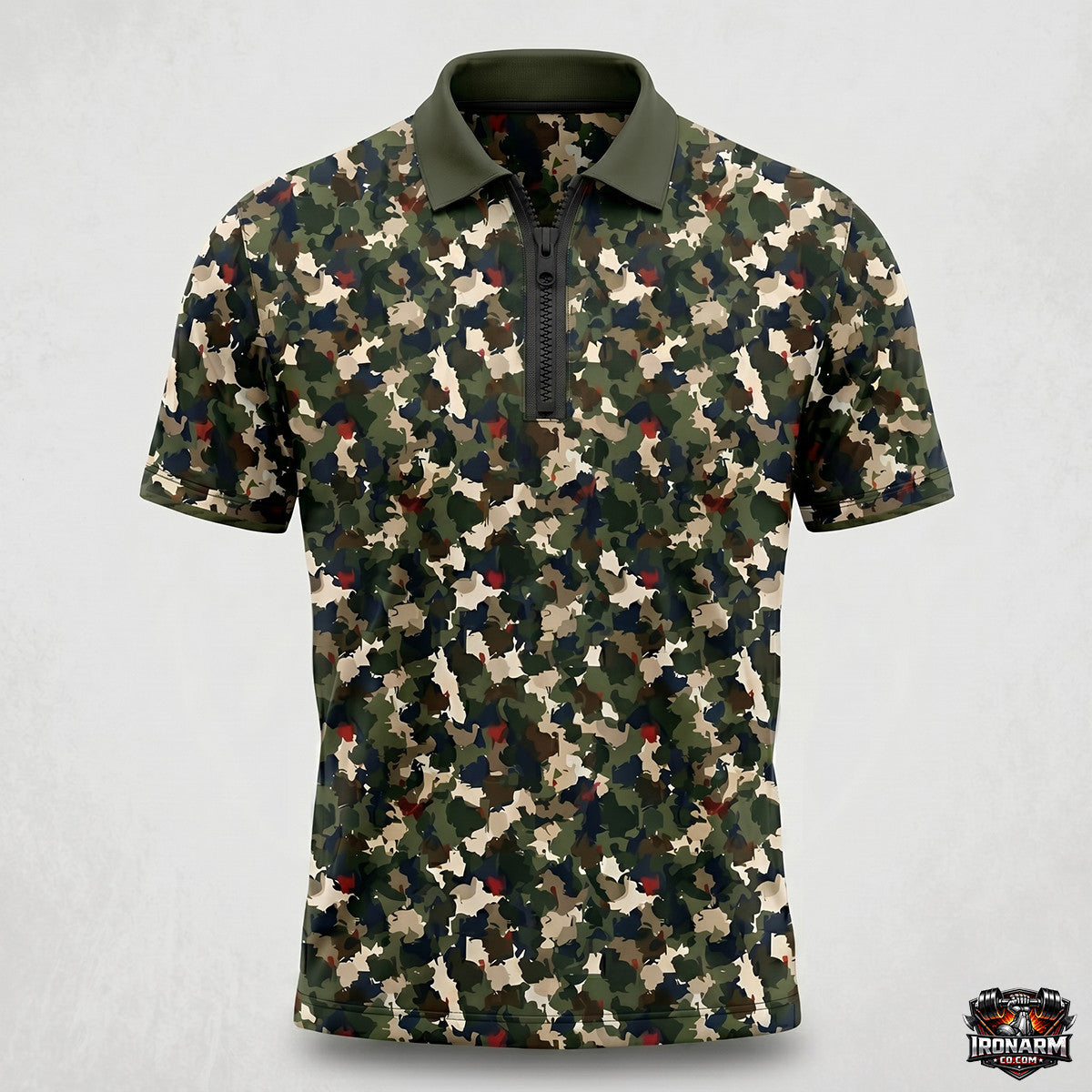 Turkey Hunting Camo Pattern Polo Shirt TP1016